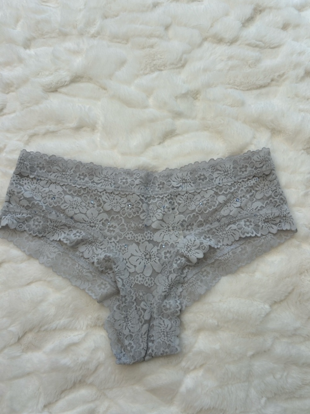 PINK Victoria's Secret Cheeky Lace Panty M